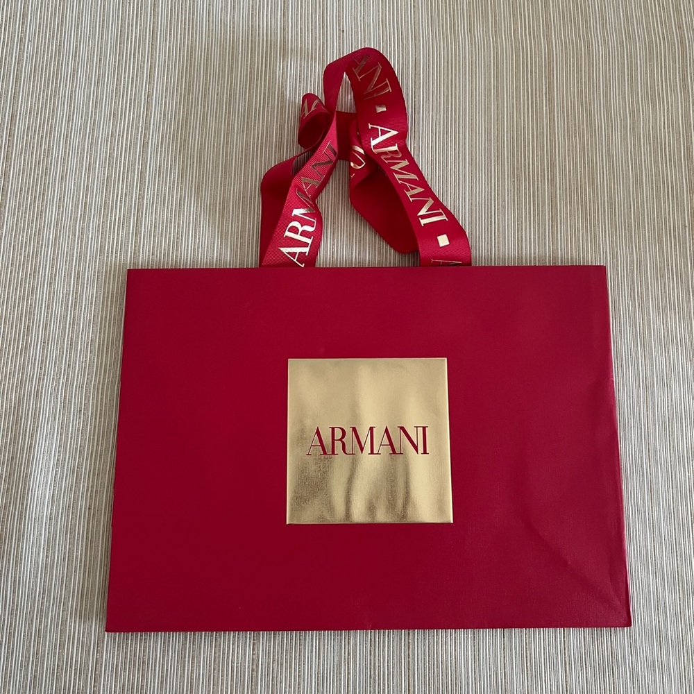 Armani gift shopping bag